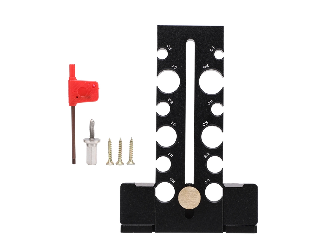 Kit De Herramientas Auxiliares Para Fabricar Espigas De Madera Con 12 Orificios Ajustables Para Taladro Eléctrico.