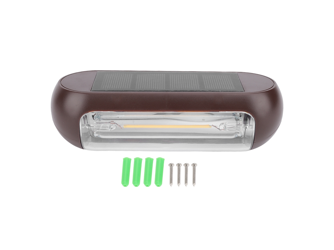 2 Lámparas Solares Exteriores Para Vallas, Ip44, Resistentes Al Agua, Con Un Bonito Efecto De Iluminación Para Patio, Jardín, Pared, Mesa Y Escaleras.