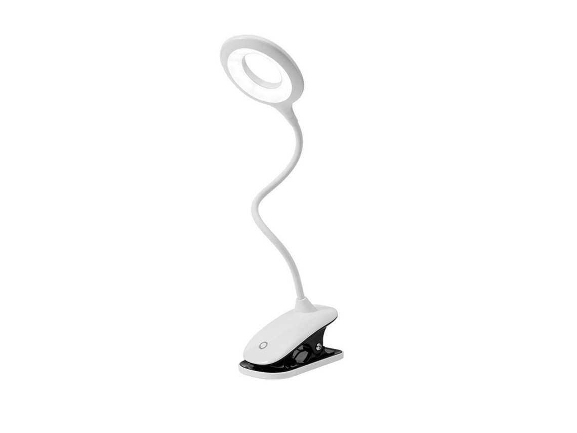 Luminária De Leitura Com Clipe De Led Regulável Proteção Para Os Olhos Luminária De Mesa 