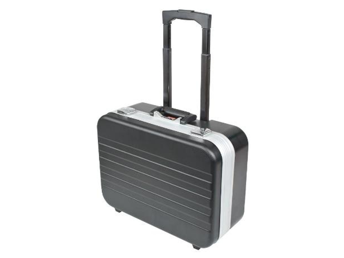 Carro/maletin abs/alum rigibox 46x21 h31 estructura abs. interior plastico rigido.