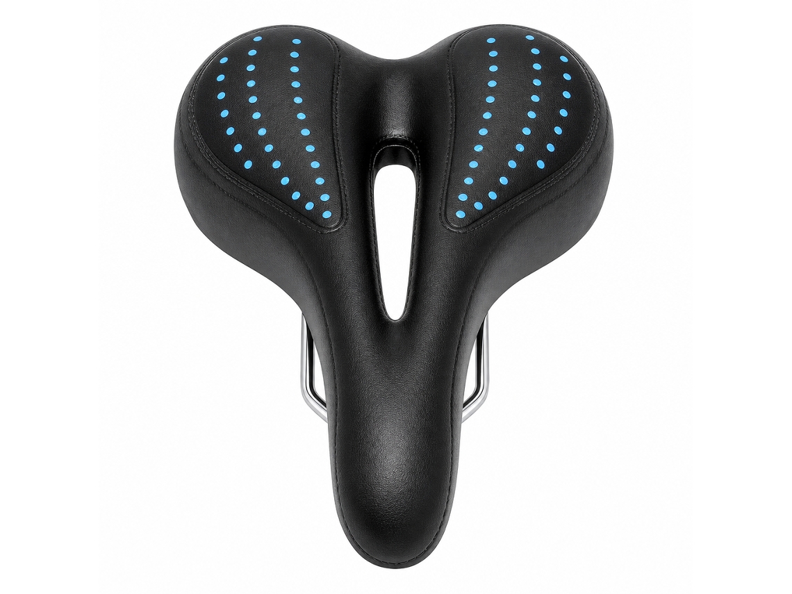 Sillín Polski Pu Negro 27x16x8 Cm 1 Ud Gel Y Espuma Acolchado Ergonómico Con Hueco Para Bicicleta Mtb Y Carretera