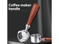 Filtro De Café Sin Fondo De 51 Mm Con Cesta De Acero Inoxidable Y Mango De Madera, Compatible Con Delonghi Ec685 Ec680.