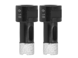 2pcs Brocas De Perforación Para Mármol M14 18mm Resistentes Rápidas Portátiles Para Mármol Granito Herramientas Mano
