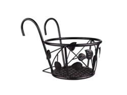 Maceta Colgante De Hierro Para Balcón, Jardín, Encimera O Colgador De Valla.