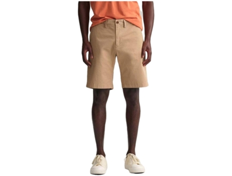 Pantalones de Hombre GANT Corto Hallden Twill Beige (34)