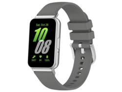 Pulsera para Samsung Galaxy Fit 3 SM-R390 - Silicona líquida brillante con conector metálico
