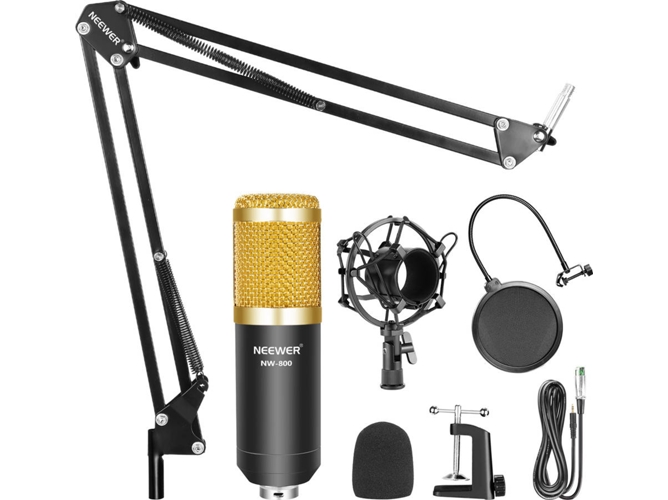 Micrófono condensador NEEWER 90088274 (Dorado)