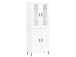 Maison Exclusive - Aparador Alto Madera Contrachapada Blanco 69,5x34x180 Cm