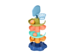 Bjww - Torre de bolas deslizante de juguete para niños y bebés, torre giratoria de 5 niveles, baloncesto de oficina