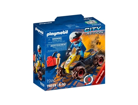 PLAYMOBIL City Action Quad de Offroad (Edad Mínima Recomendada: 4 años - 19 Piezas)