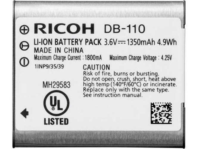 Ricoh Db110 Recargable de iones litio para gr iii bj11 baterias