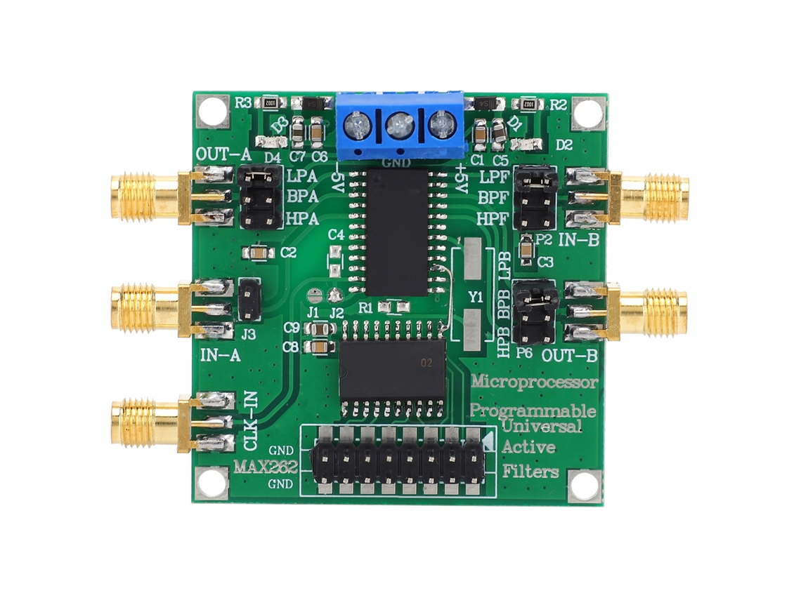 Módulo De Filtro Activo Programable De Paso Bajo/paso Alto/banda Max262, Componente Electrónico, 1 Hz~140 Khz