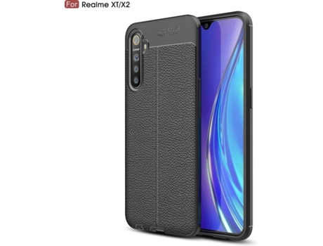 Carcasa Realme XT Rugged Leather Negro
