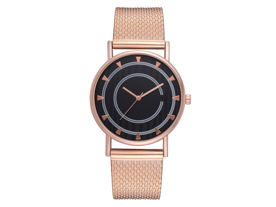 Reloj De Pulsera Fanteeda Classic Fashion De Cuarzo En Oro Rosa Para Hombre Y Mujer.