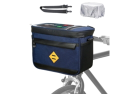 Cesta delantera para bicicleta, bolsa para manillar de bicicleta con soporte para teléfono para bicicleta, compatible con teléfono de menos CHRONUS