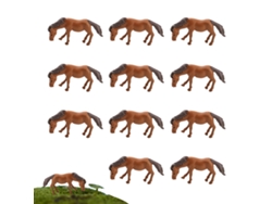 16 piezas de caballos simulados para decoración de micropaisajes con musgo NEVEANCE