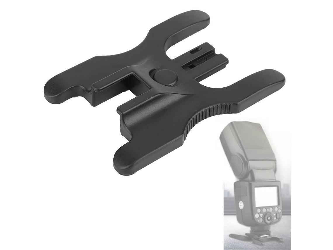 2026-soporte Para Flash Con Zapata Caliente, Bracket De Flash, Montaje Dual Para Flash De Zapata Caliente
