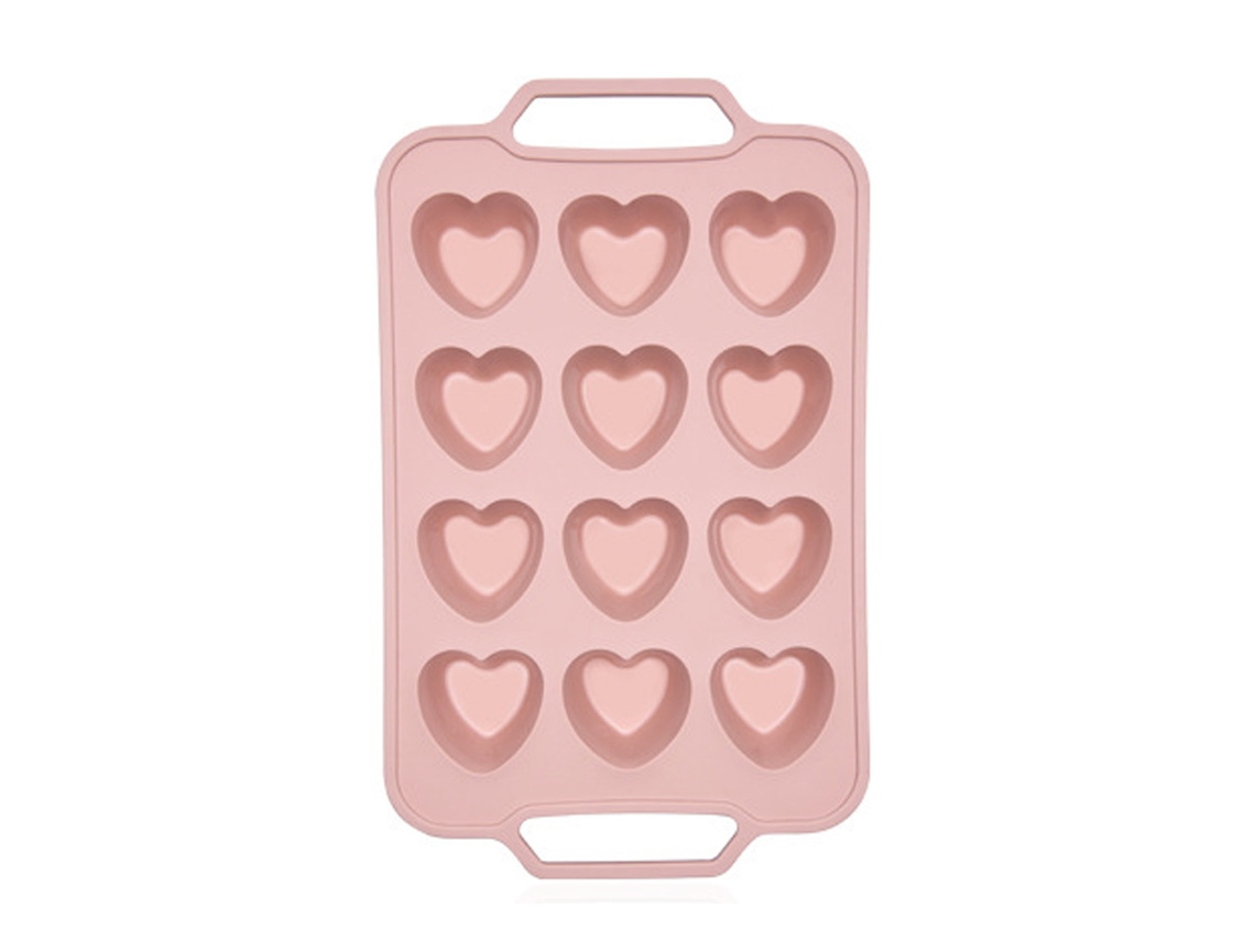 Moldes de silicona para pasteles, 12 cavidades, diseño infantil, reutilizables para pudín, gelatina, galletas y cubitos de hielo con tapa.