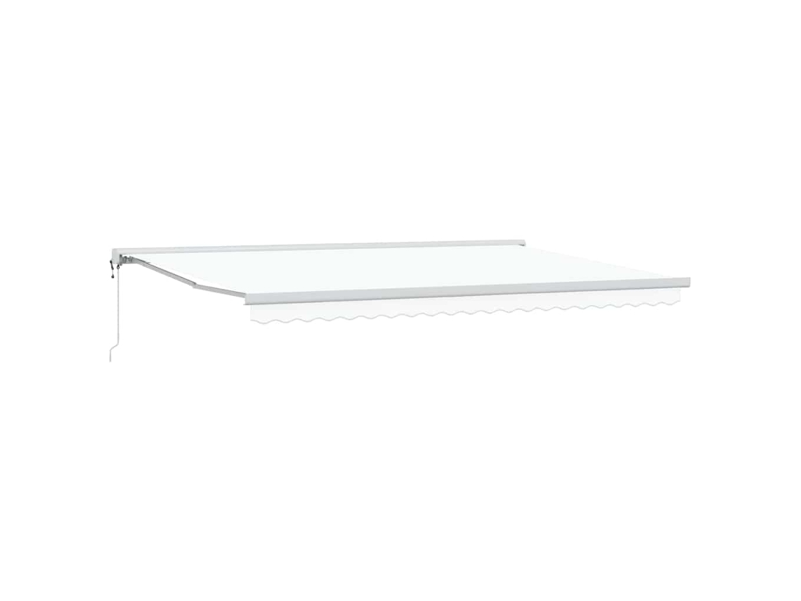 Maison Exclusive - Toldo Retráctil Blanco 500 X 300 X 165 Cm Tela Y Metal
