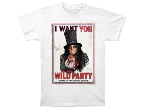 Camiseta ROCKINSTONE Alice Cooper te quiere (XL)