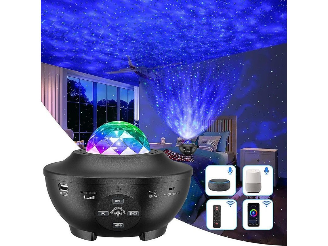 Proyector De Cielo Estrellado Led Con Olas Oceánicas, Control App, Altavoz Bluetooth Para Niños Y Adultos