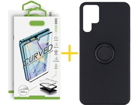 Carcasa + 2 Protectores de Pantalla para Samsung Galaxy S22 Ultra 5G SKYHE Negro