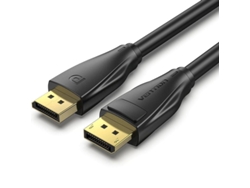 Cable Displayport 1.4 8K VENTION Hcdbg/ Displayport Macho Displayport Macho/ 1.5M/ Negro