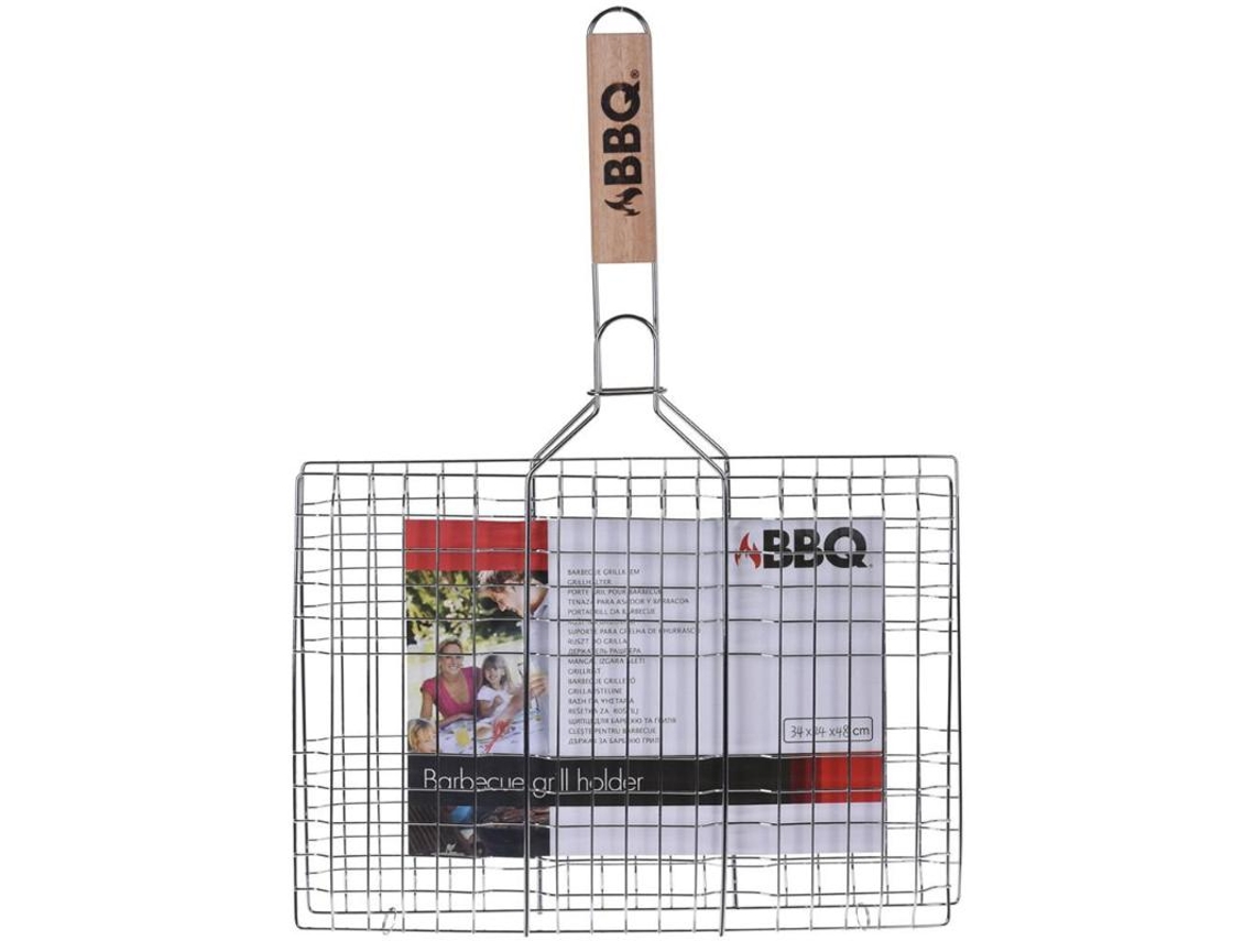 Parrilla doble mango madera 34x24 cm