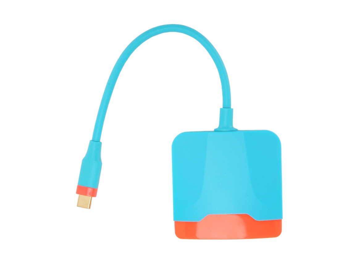 Adaptador Multipuerto 3 En 1 Usb-c A Interfaz Multimedia Hd Para Switch, Macbook Y Teléfonos Android.