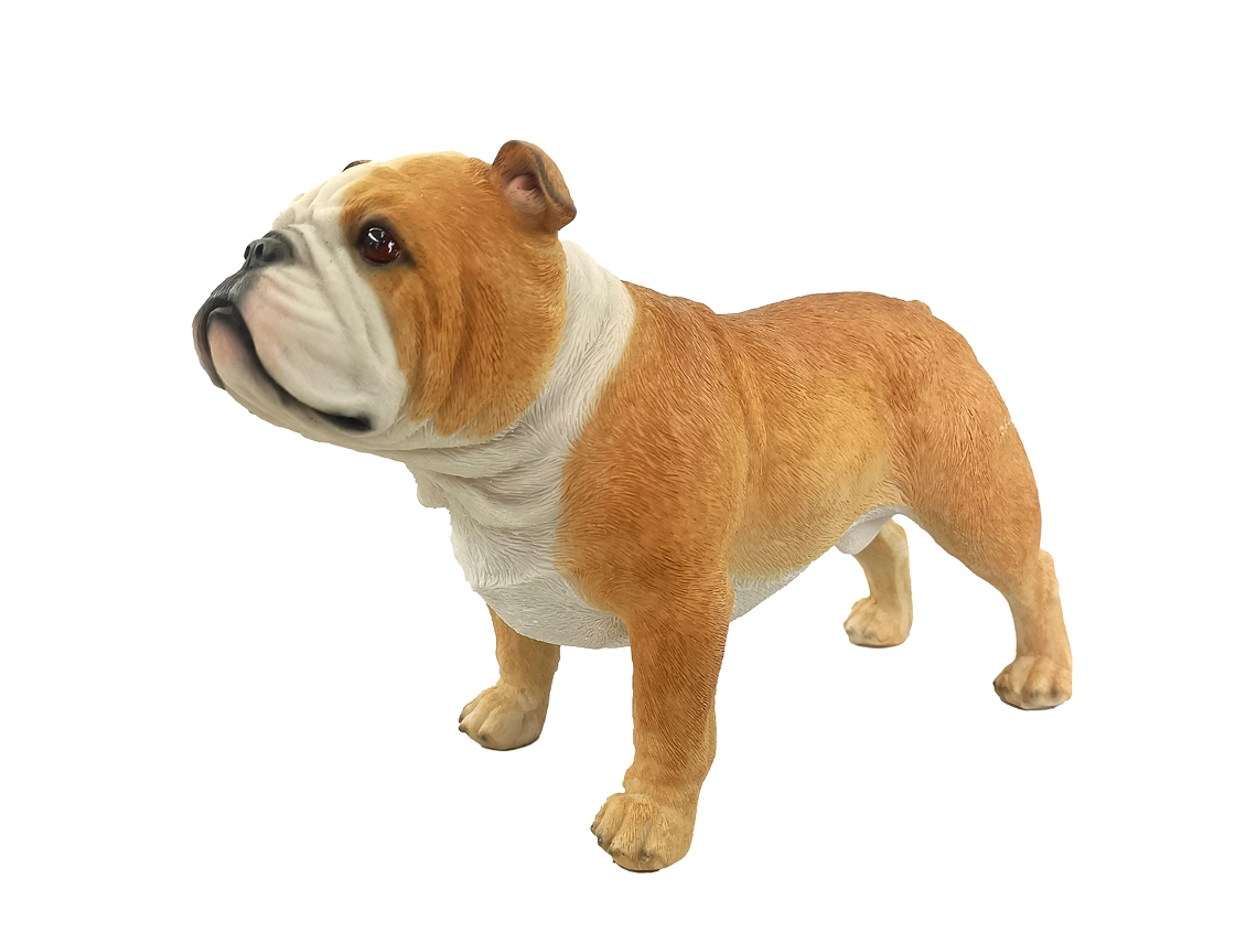 ORIGEN Home Decor Perro Animales Figura de Perro Marrón - 15x22x10cm BY SIGRIS