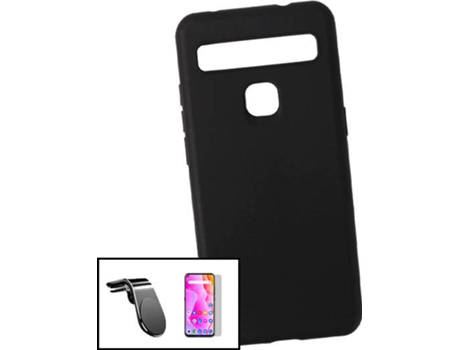 Carcasa, Protector y Soporte para Auto Tcl 10L PHONECARE SlimShield Negro