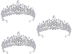 Conjunto De Corona Nupcial De 3 Piezas Con Elegantes Accesorios Para Novias, Cosplay, Fiestas Y Celebraciones.