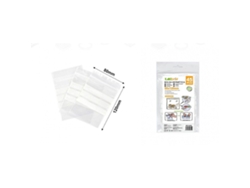 45 bolsas de plástico transparente autosellables para almacenar alimentos, bolsas resellables, bolsas de almacenamiento, organizadores de cocina
