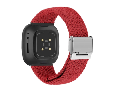 Correa Pulsera Trenzada Flexible para Fitbit by Google Versa 3 Rojo