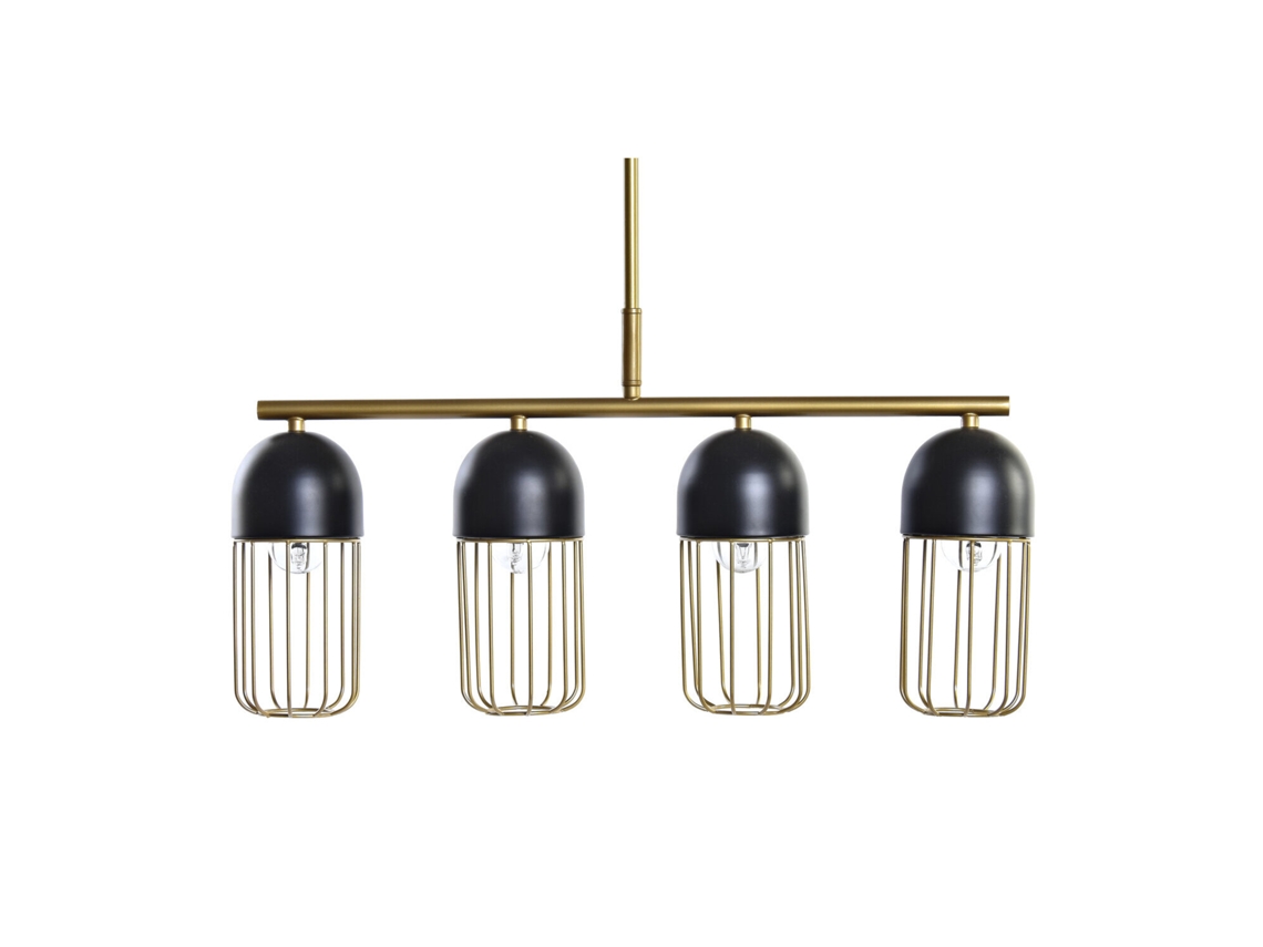 Lampara Techo Metal Negro 60x11x26cm
