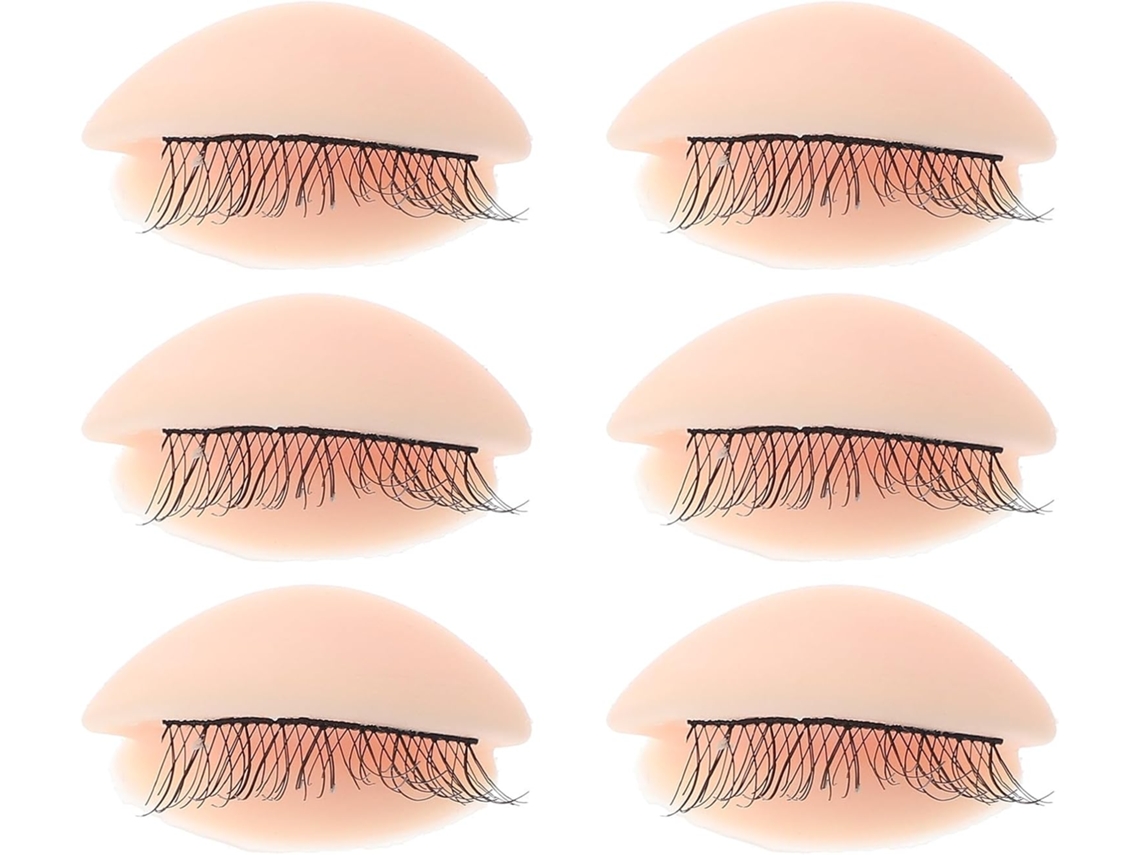 Kit Prático Para Extensão De Cílios, 3 Pares De Tiras De Silicone Removíveis Para Pálpebras, Coloridas