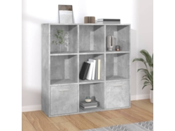 Estantería 98x30x98 cm derivados de la madera gris cemento Dkd Home Decor