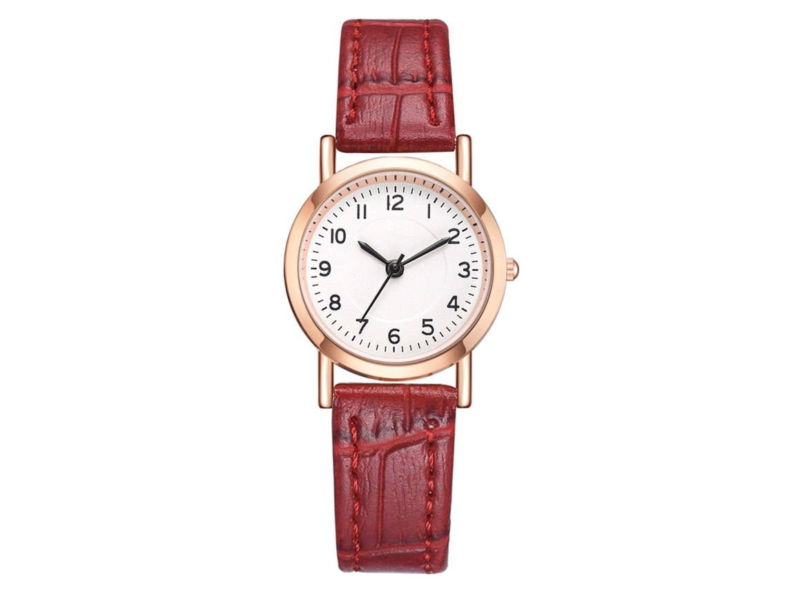 Reloj De Moda Para Mujer Xr3367, De Cuarzo Con Diamantes De Imitación, Resistente A La Abrasión (rojo).