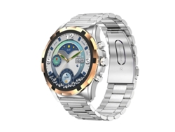 Reloj inteligente con llamadas Bluetooth, actualizaciones meteorológicas, control de música, monitoreo de frecuencia cardíaca y múltiples modos.