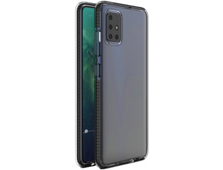 Carcasa Xiaomi Redmi Note 9 Pro LMOBILE Transparente - Negro