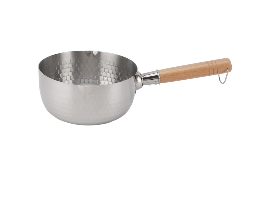 Olla De Acero Inoxidable Para Fideos Ramen Instantáneos, 20 Cm, Apta Para Cocinas De Gas E Inducción.
