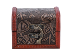 Joyero de madera vintage, joyero de madera para guardar collares y joyas.
