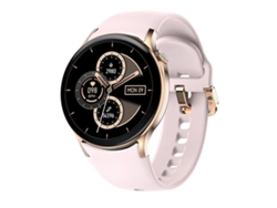 Smartwatch Bluetooth con pantalla AMOLED de 1,43 pulgadas, resistente al agua IP68 (rosa)
