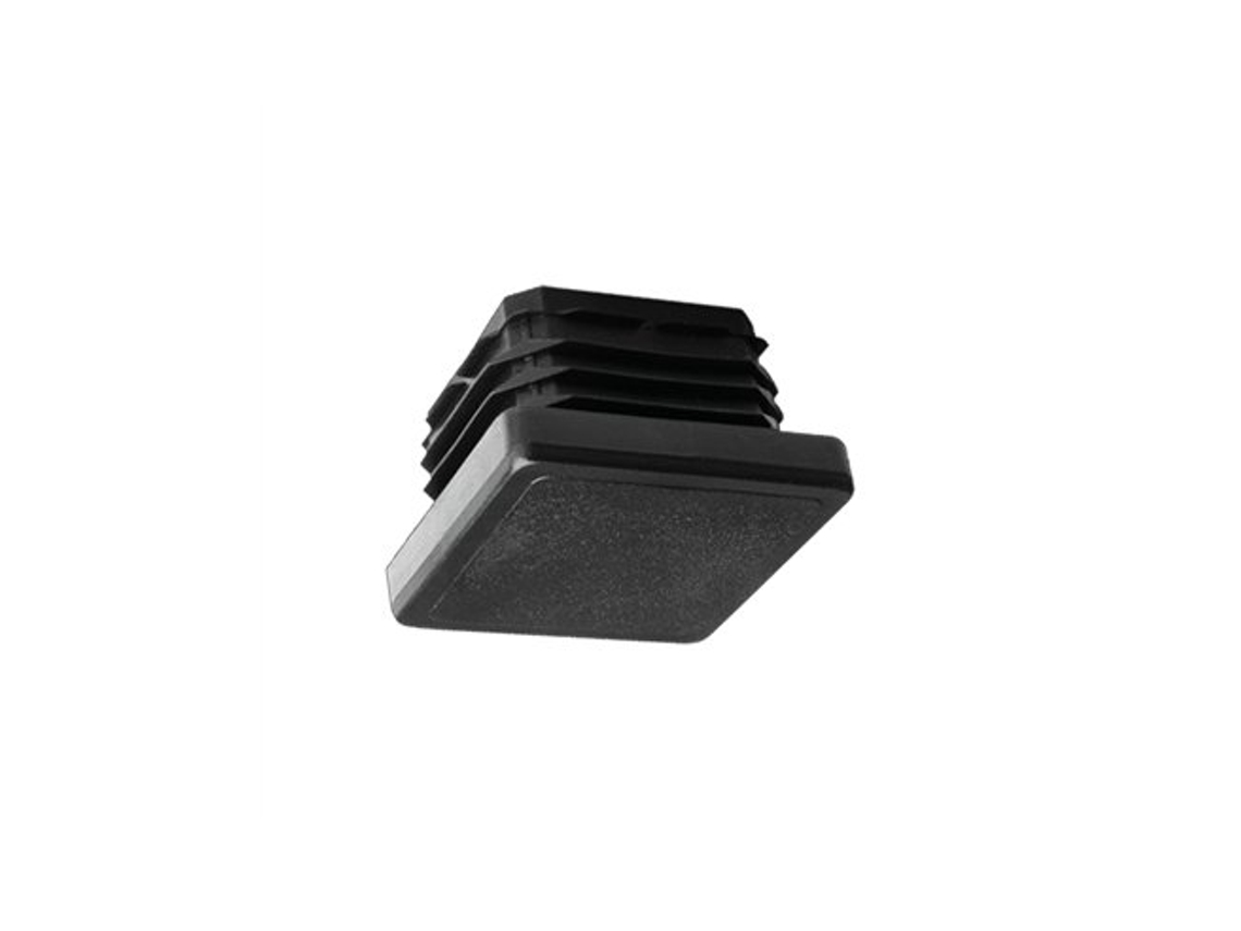 Bolsa Con 50 Tacones Cuadrados De Plástico Negro 50x50mm Sumiplas