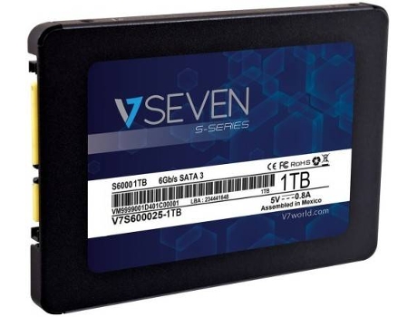 Disco Interno SSD V7 S6000 (1000 GB - SATA III - 510 MB/s)