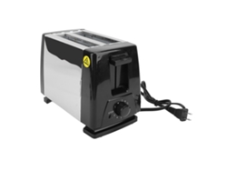 Tostadora Portátil Compacta Con Capacidad Para 2 Rebanadas, Ranuras Anchas, Fabricada En Abs Y Acero Inoxidable, Con Enchufe Estadounidense De 110 V.