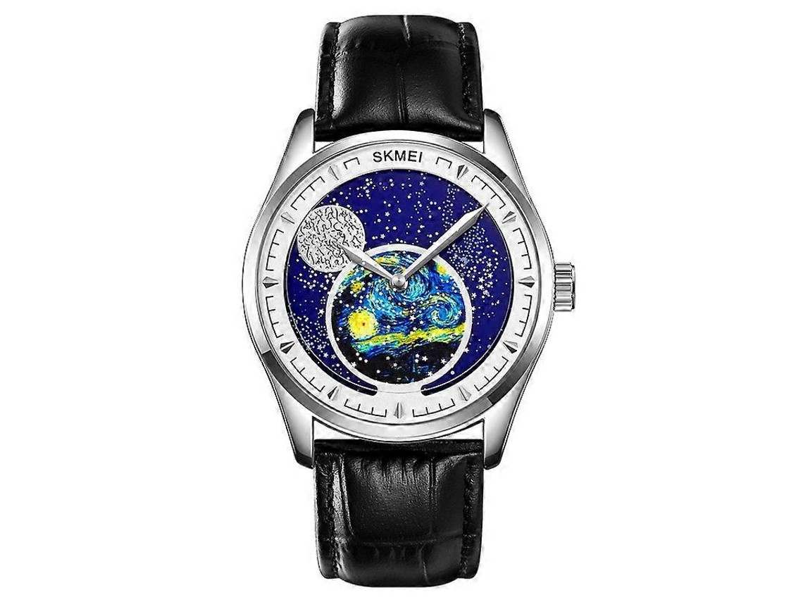 Reloj de cuarzo multifuncional Skmei 2115 para hombre, resistente al agua hasta 30 m, con fase lunar, Hengrongshen