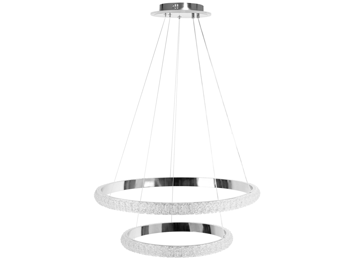 Lámpara de techo colgante Toolight Led G046 2cp cromada