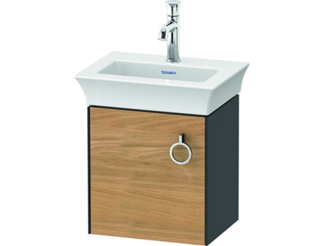 DURAVIT Tulip blanco, mueble de tocador colgado en la pared, ancho 384 x fondo 298mm, con 1x tope de puerta a la izquierda, con tirador, WT4250L