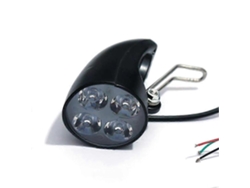 Luz para Bicicleta Eléctrica Ebike 36v 48v, 4 Leds Delanteros, Super Brillante.